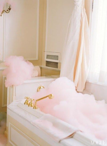 Dreamy pink bubbles. How perfect!