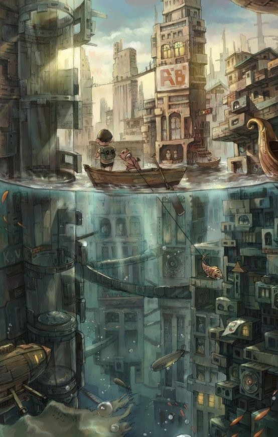What is there are two worlds of Venice? One that's above water, and one that's below?