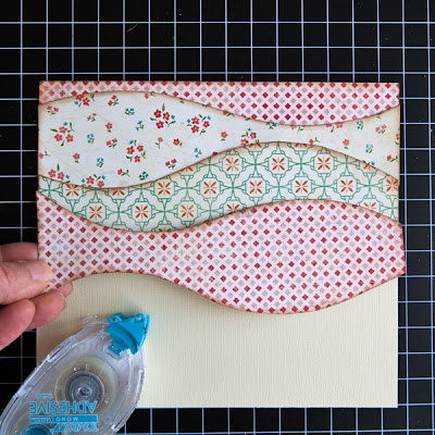 y Creative Scrapbook: How to Make Layered Patterned Paper Waves by Guest Designer Stacy Cohen