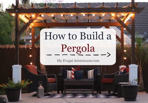 How to build a pergola in just one weekend! This is a much easier project than you might think!