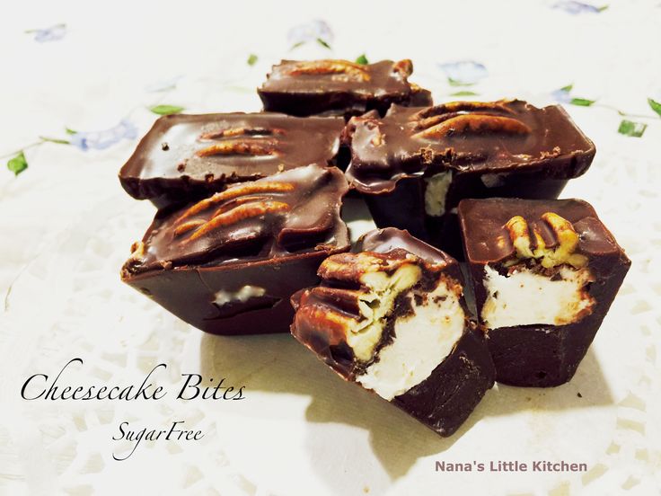 Nana's Little Kitchen: Chocolate Covered Cheesecake Bites