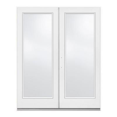 JELD-WEN Primed White Right-Hand Inswing Low-E Tempered 1-Lite Fiberglass French Patio Door-60RHISFG1L - The Home Depot