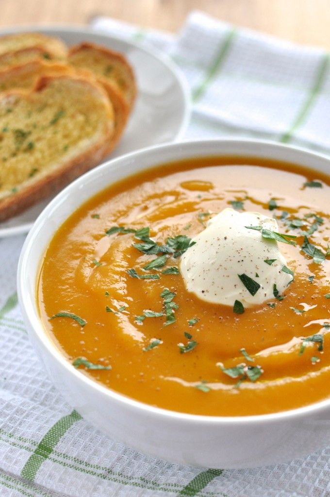 Classic Pumpkin Soup - plop 5 ingredients into a pot, simmer for 10 minutes then whizz. It's that easy!