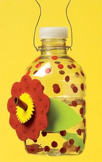 ake your own backyard hummingbird feeder--fun project for Daisies doing the Between Earth and Sky or Three Cheers for Animals programs. Turn this into a Take Action project by making feeders for school, library, neighbors,etc. Make it sustainable by havin
