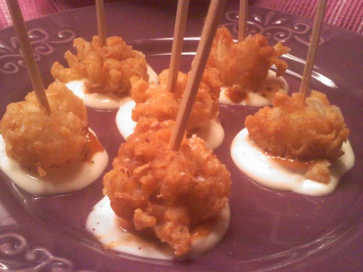 Itty Bitty Bloomin' Onions! - a single bite size version of the famous Outback Steakhouse treat.