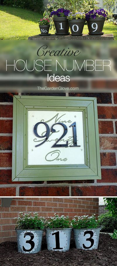 Creative DIY House Numbers • Great ideas & tutorials!