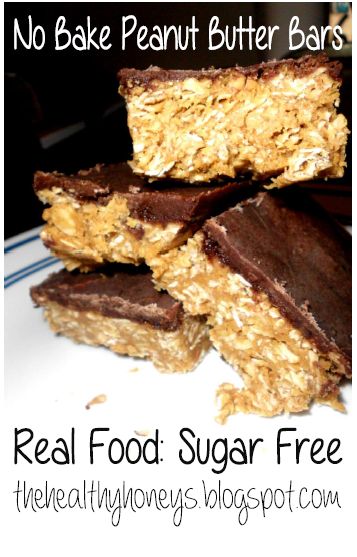 No bake peanut butter bars for my kids 1 C. peanut butter 2 tsp. maple syrup or honey 1 C. rolled oats Mix all ingredients in a bowl. Press into 8×8 pan.