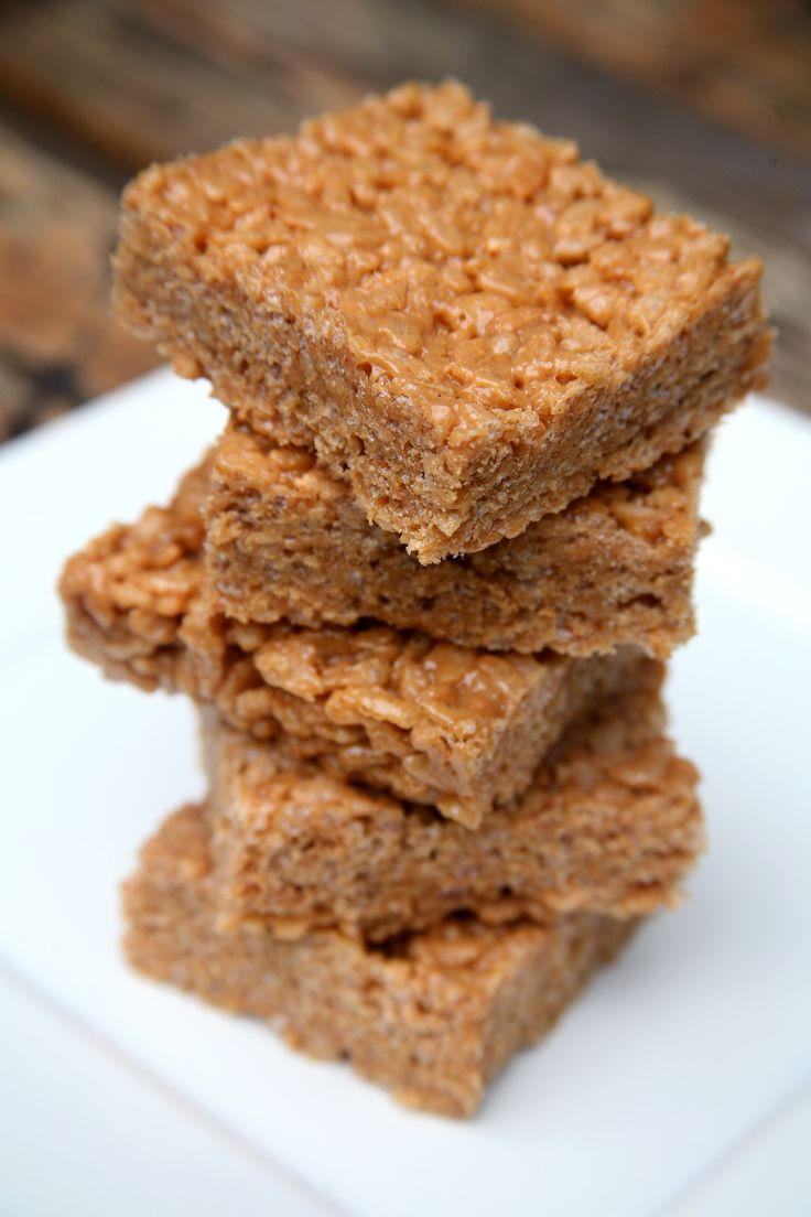 Protein-Packed Peanut Butter Rice Krispies Treats