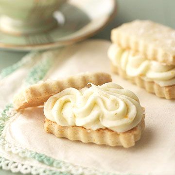 These Vanilla Bean Shortbread Sandwiches with Orange Buttercream are hard to beat.