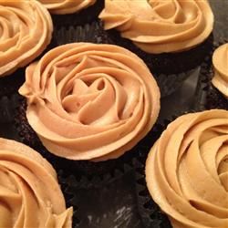 Fluffy Peanut Butter Frosting 1/2 cup butter, 1 cup peanut butter, 3 tablespoons milk, 2 cups powdered sugar. This is my favorite frosting!!