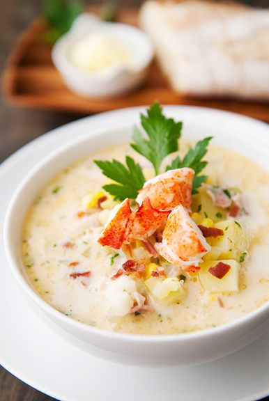 Homemade Lobster Chowder - one of my favorites.