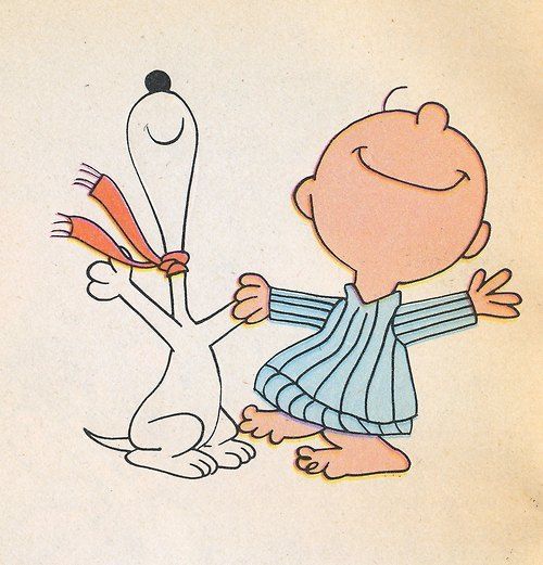 Snoopy and Charlie Brown