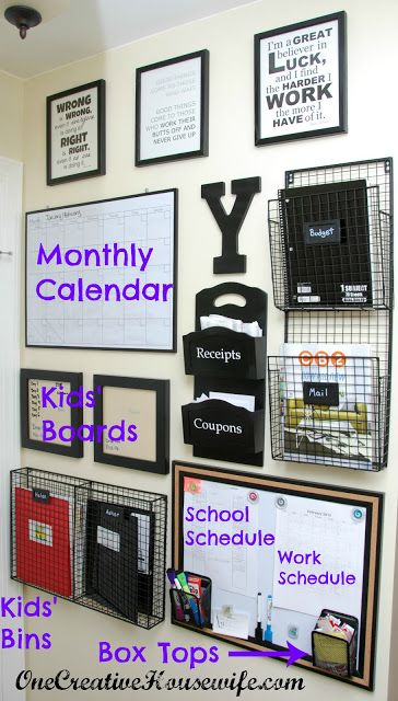 One Creative Housewife: Command Center Update