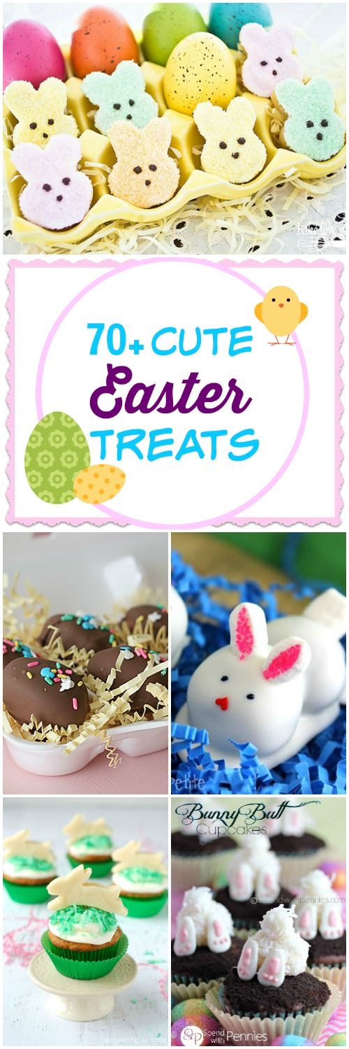Have you been looking for those cute, edible Easter treats? Here's a collection of more than 70 Cute Easter Treats from Paula | CallMePMc.com.