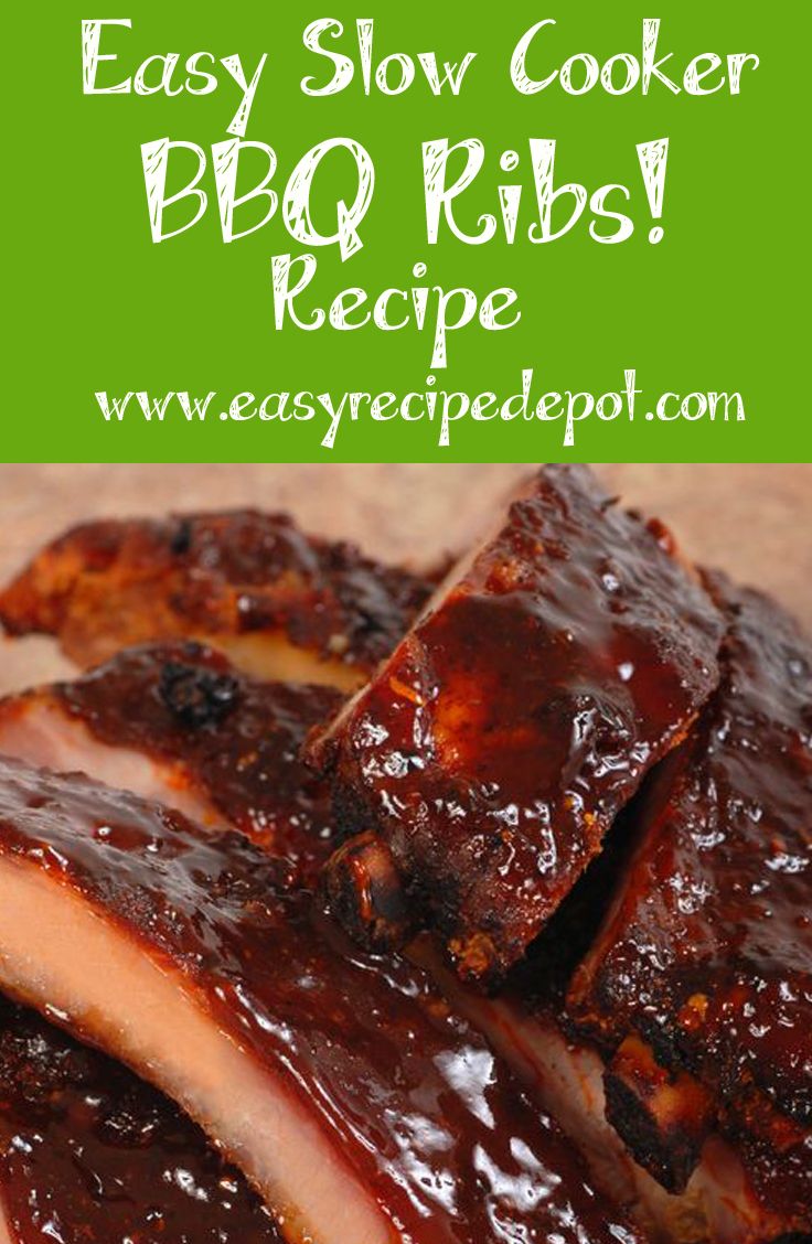 ake BBQ Baby Back Ribs right in your slow cooker. No kidding! This recipe is very easy and makes awesome ribs!