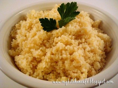 Basic Fluffy Couscous. INGREDIENTS: 4 tablespoons butter 2 cups couscous 1 small onion, minced 3/4 teaspoon salt 2 cups water 1 3/4 cups low-sodium vegetable broth
