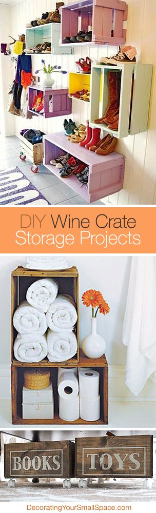 DIY Wine Crate Storage Projects • Creative ideas & lots of tutorials!