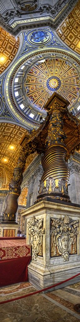 ichelangelo's Dome - St. Peter's Basilica, Vatican. Was present at Christmas midnight Mass with the now St. John Paul II presiding.