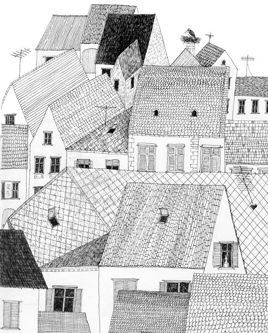 Julie Morstad / city illustration / house