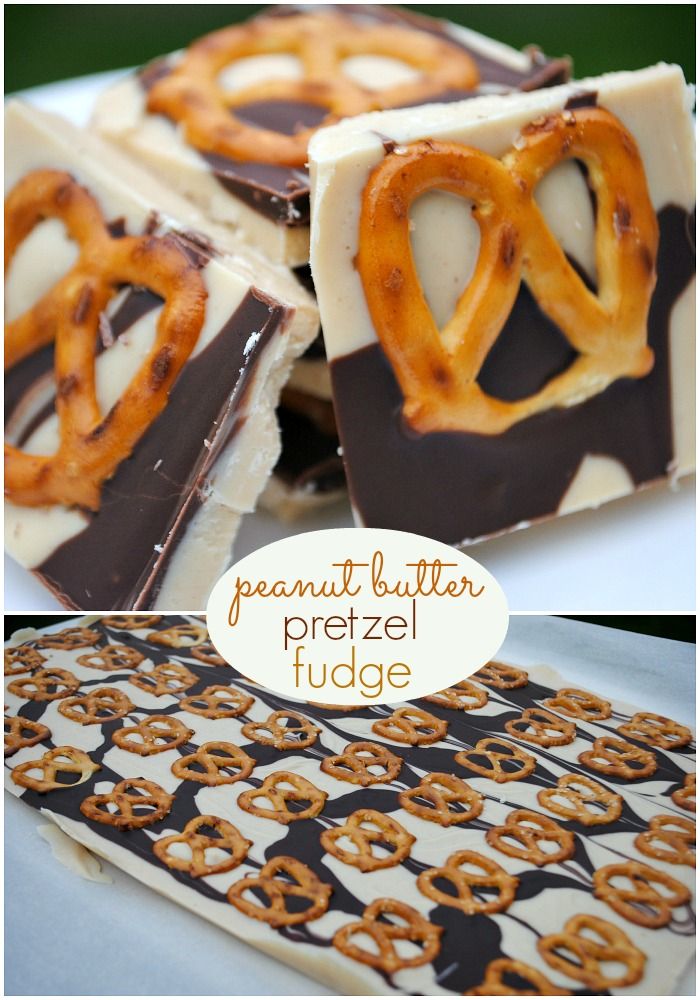 Peanut Butter Pretzel Fudge recipe...aka #copycat Tiger Butter