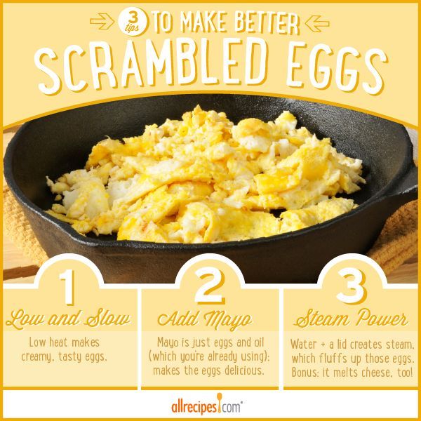 3 Tips for more scrumptious scrambled eggs.