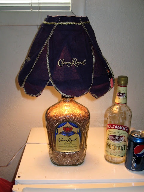 what to do with my crown royal bottles and their bags