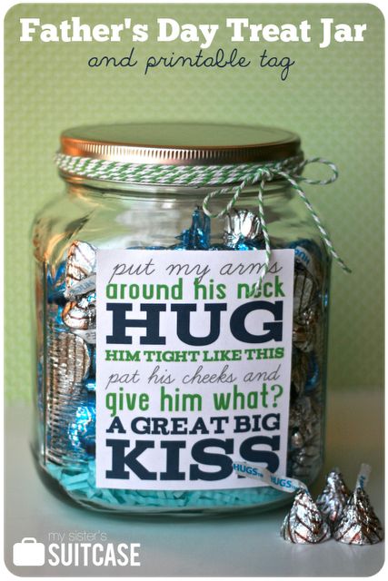 y Sister's Suitcase: Father's Day Gift {Treat Jar} + Printable