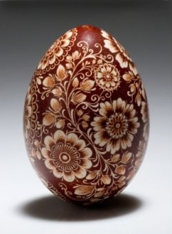 A beautiful example of Polish pisanka...if you click on the website though to learn more it's all in Polish!