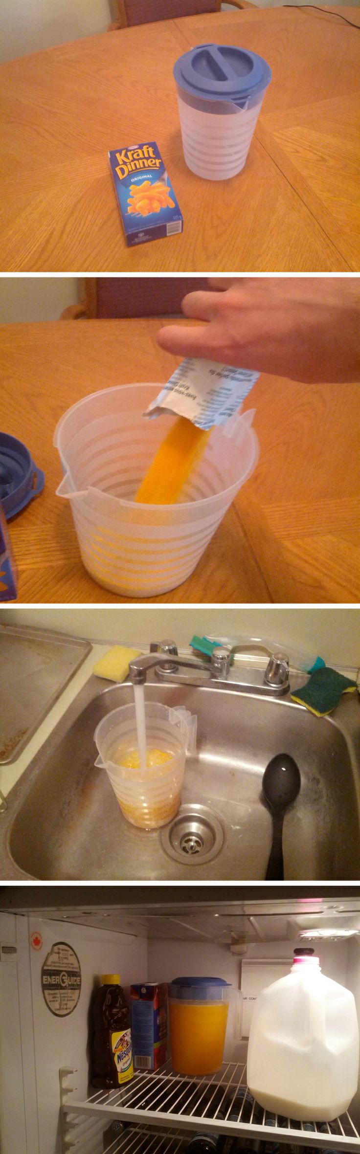 Happy April Fools' Day! Still looking for a prank to pull? Try this cheesy "orange juice" gag.