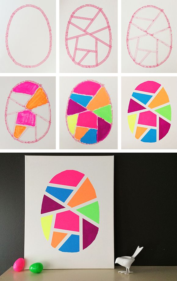love this geometric easter egg art