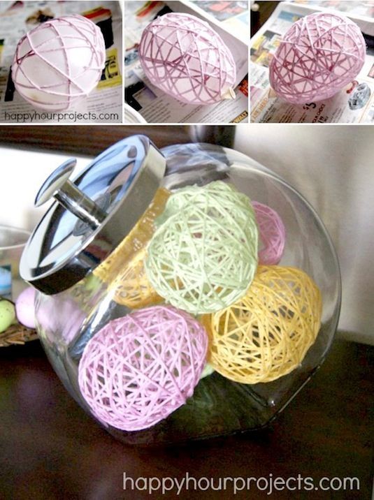 25 Genius Craft Ideas | Yarn Eggs