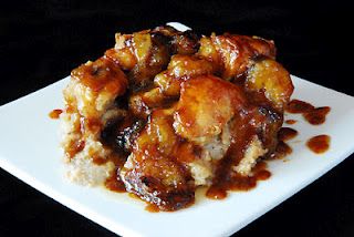 bananas foster bread pudding