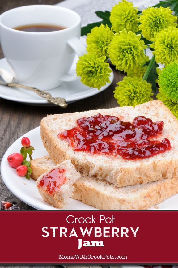 Tweet Here is a delicious way to use up those Summer Strawberries! Crock Pot Strawberry Jam. Once ...