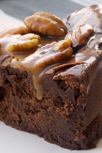 Chocolate and caramel cake.