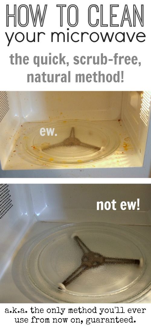 The easy and natural way to clean your microwave! What a lifesaver!
