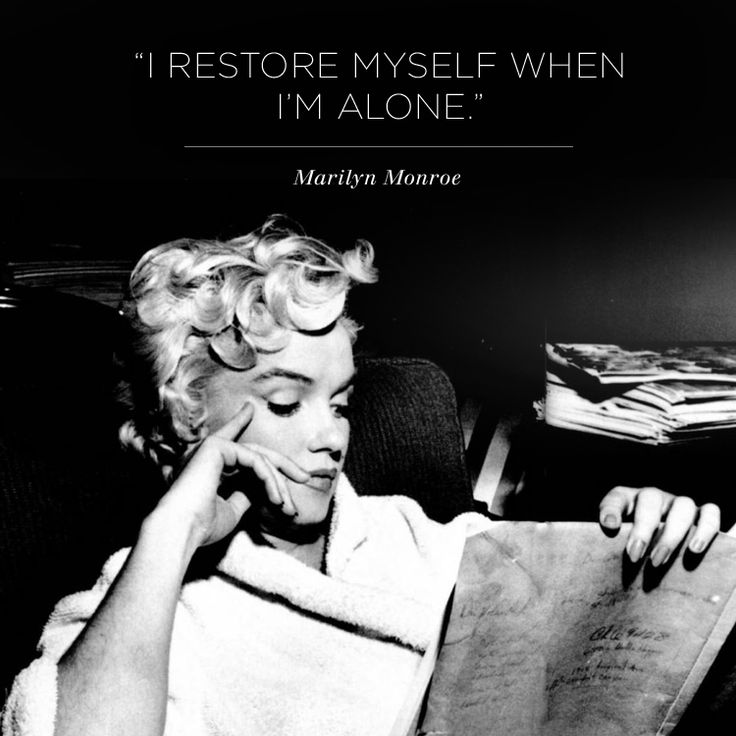 "I restore myself when I'm alone." Marilyn Monroe. Inspirational fashion icon for #Cuyana robes.
