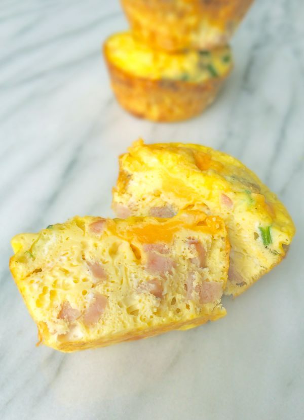 Ham and Cheese Baked Egg Cups