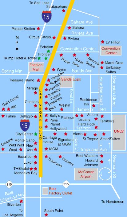 ap of Las Vegas Hotels