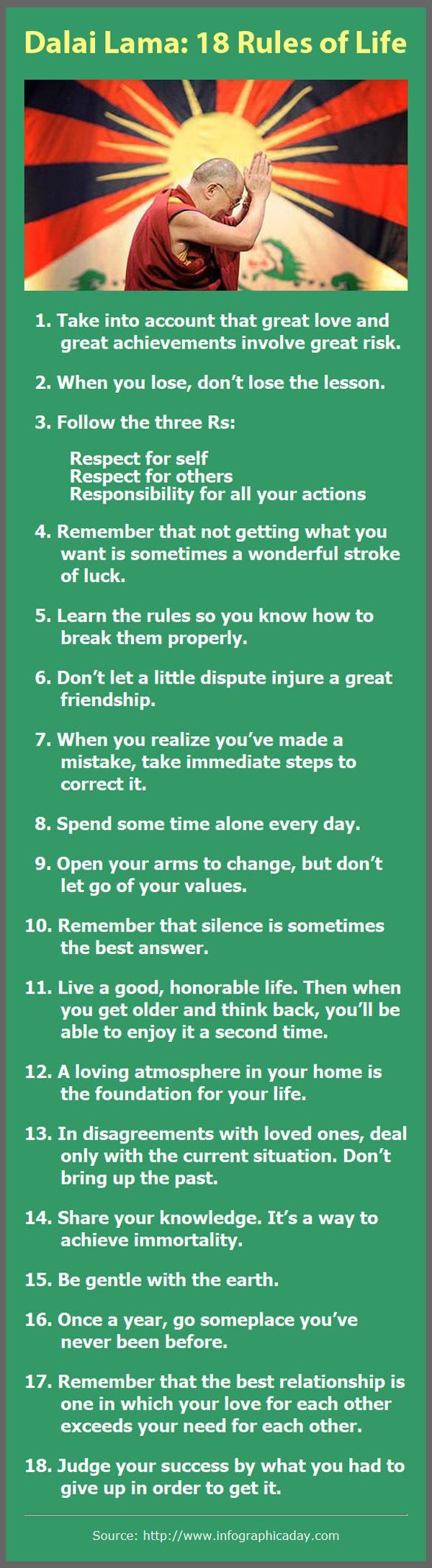 Having never read this before, I abide by all of these ideals. This resonates with how I live my life everyday.