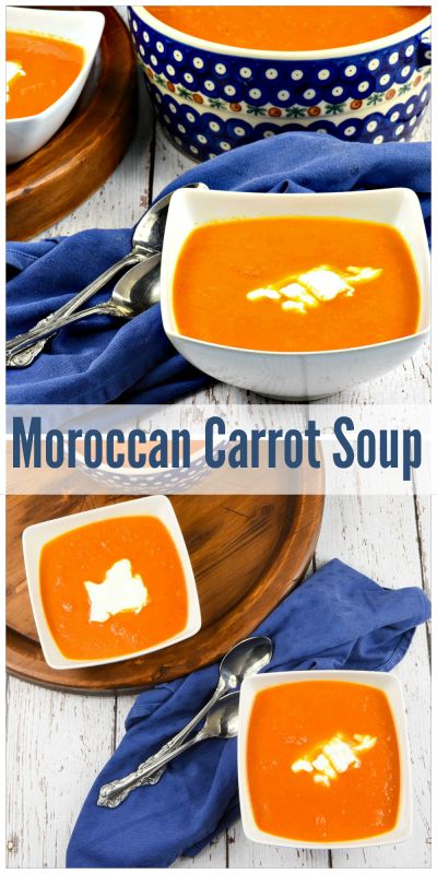 ccan Carrot Soup uses spices that are new to me and make a mouthwatering bowl o soup! Topped with sour cream, it is delicious. But, after all, sour cream makes everything good doesn't it?