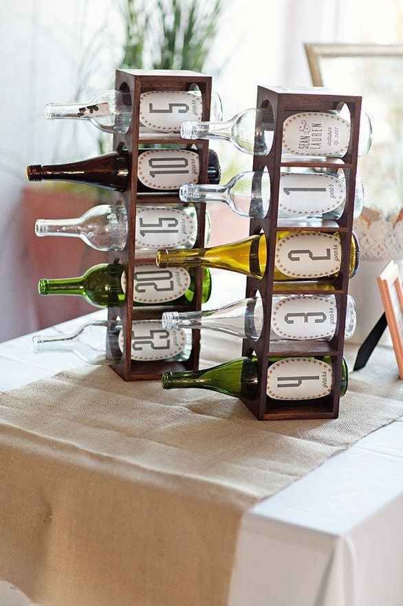 Instead of a guest book, have your guests leave "messages in a bottle" that are opened in future anniversary years, corresponding with the number on the bottle.