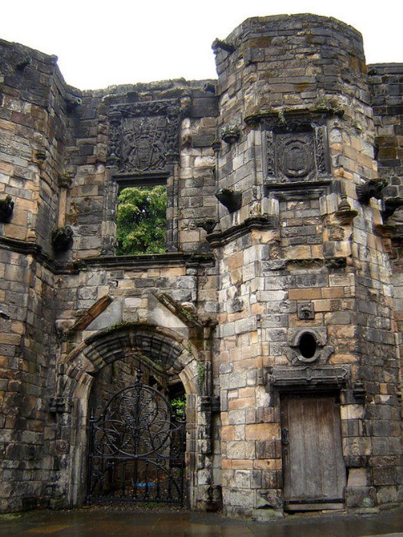 Near Stirling, Scotland - Castle Mar's Wark ruins, built 1569.