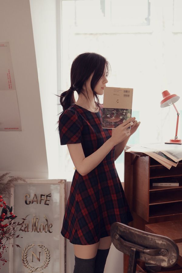 milkcocoa | plaid dress tartan |