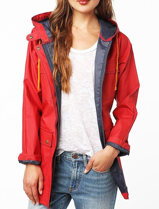 Lark & Wolff by Steven Alan Rain Jacket in Red
