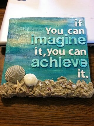 love this beachy canvas being auctioned off by @Jenn Shurkus