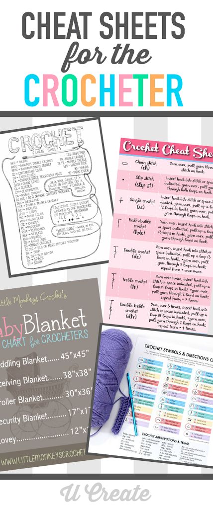 Keep these Cheat Sheets for the Crocheter on hand to find easy tips, short cuts, and ideas for the one who loves to crochet or the one who wants to learn!