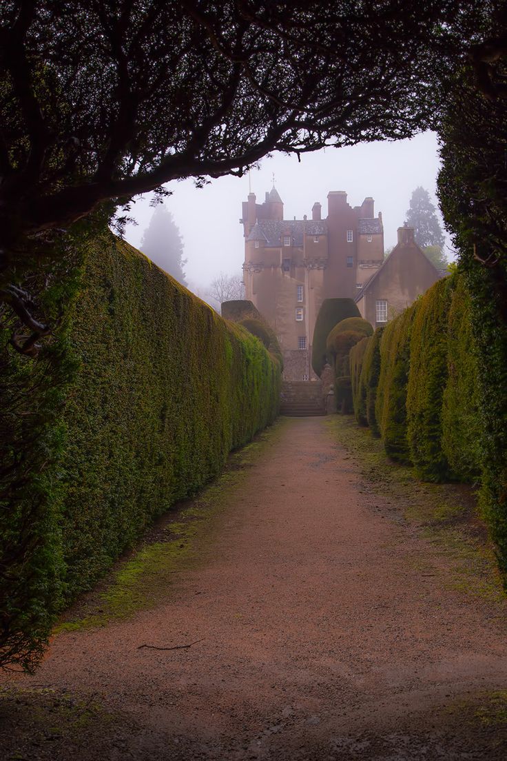 Crathes Castle ~this 16th century castle is nestled among the most delightful woodlands, near Aberdeen, Scotland.