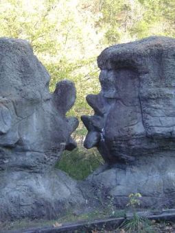 Kissing Rocks - Dogpatch USA, have pics of me in front of these kissing rocks a kid!