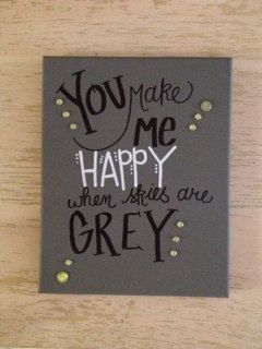 Hand painted 8x10 canvas wall hanging with words by RocksRosewater, $12.00