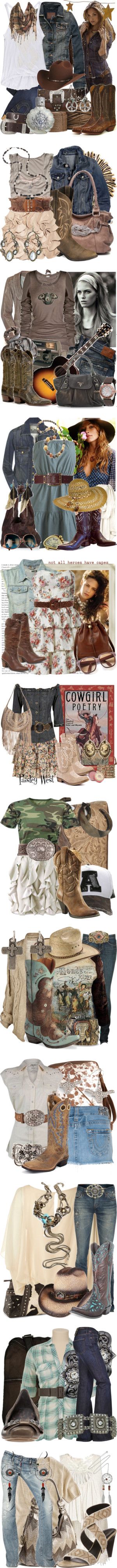 Cowgirl chic ~ Love them All!!